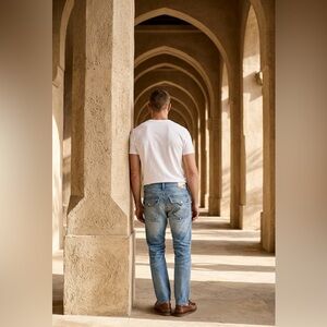 True Religion Billy Skull & Roses Mens Bootcut Distressed Jeans Size 38